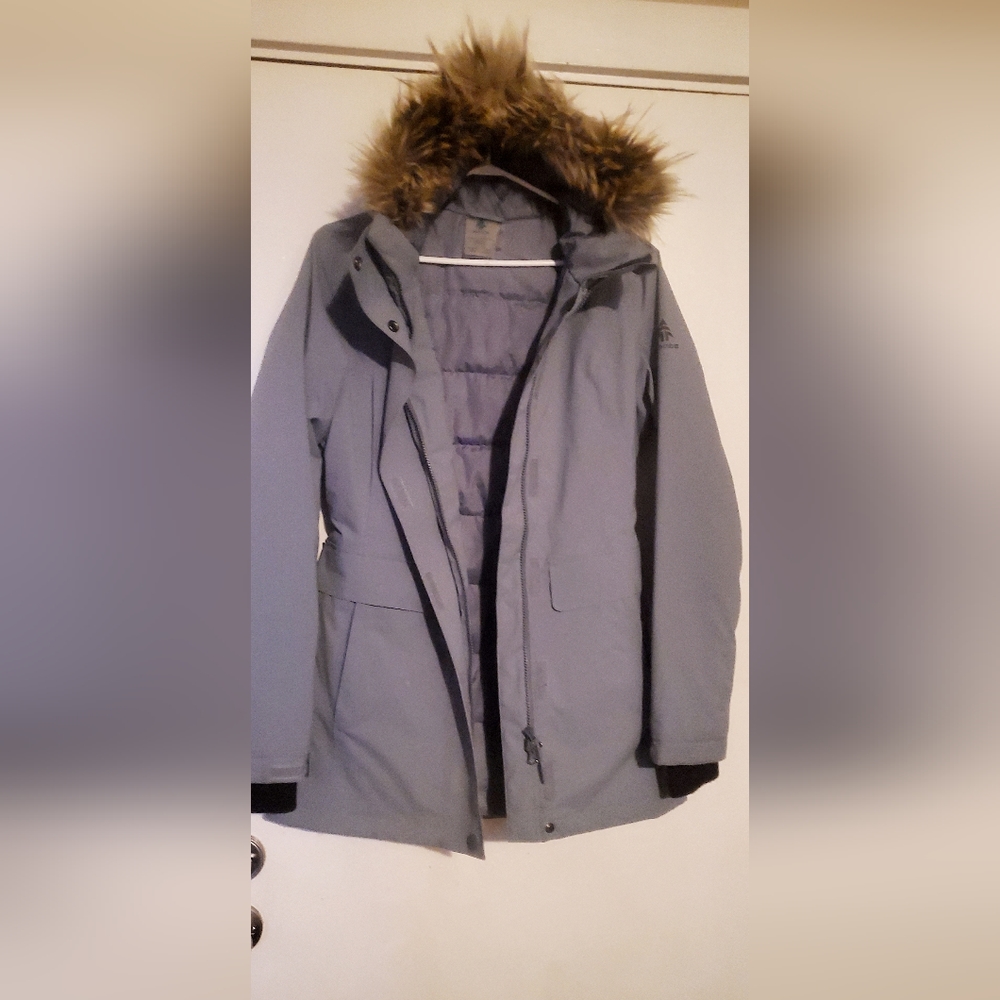 Winter jacket, fur hood, Woods, small, gray